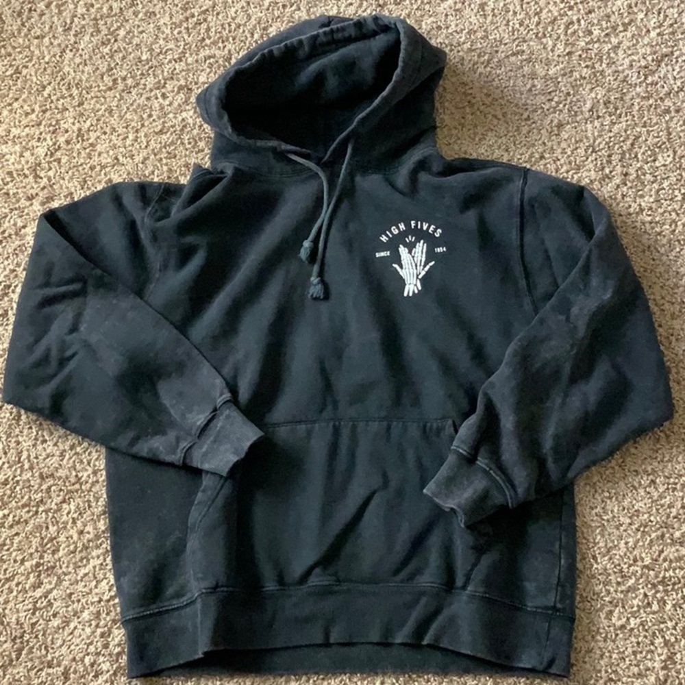 Katin Distressed Black Hoodie